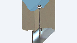 Sandwichschroef RVS HT voor bevestiging in staal <5mm