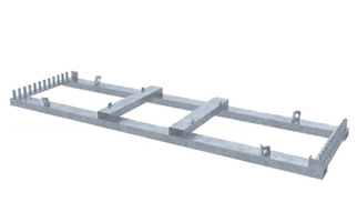 Stalen pallet voor verticaal transport 25 hekken