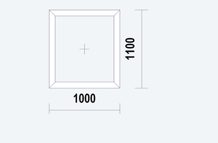 Raam10001100vast Wit HBP