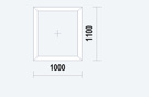Raam10001100vast Wit HBP