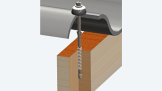 Golfplaatbouten RVS tweedelig, diameter 7 mm, diverse lengtes
