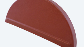 Eindkap halfrond, kleur naar keuze