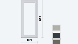 Gealan S9000 NL Loopdeur enkel, Acrylcolor
