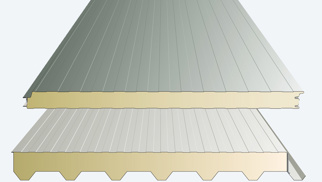 Plat dak paneel 32/1000 of 1060WB