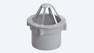 Polyester uitloop met wartel