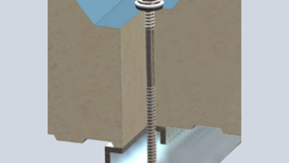 Sandwichschroef RVS HT voor bevestiging in staal <5mm