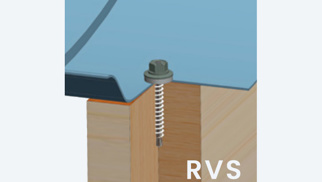Bevestigingsschroef RVS 4.8x35mm, gespoten kleurkop