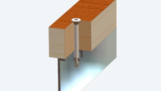 Hout-op-staal schroef, type PK Wing