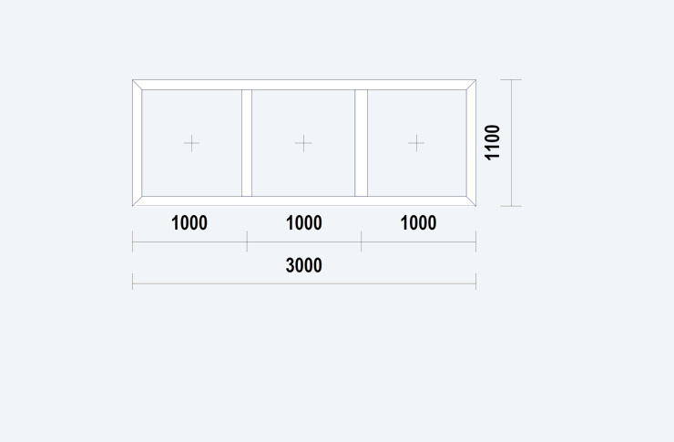 Raam30001100vast Wit HBP