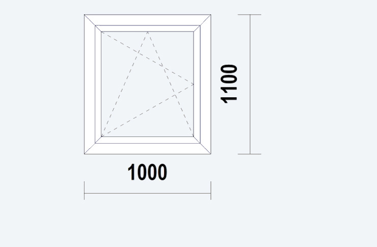Raam10001100dk Wit HBP