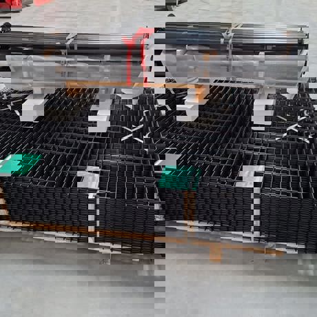 Dubbelstaafmatten met staanders en poort