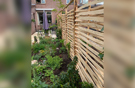 kastanjehouten vlechtschermen voor in de tuin