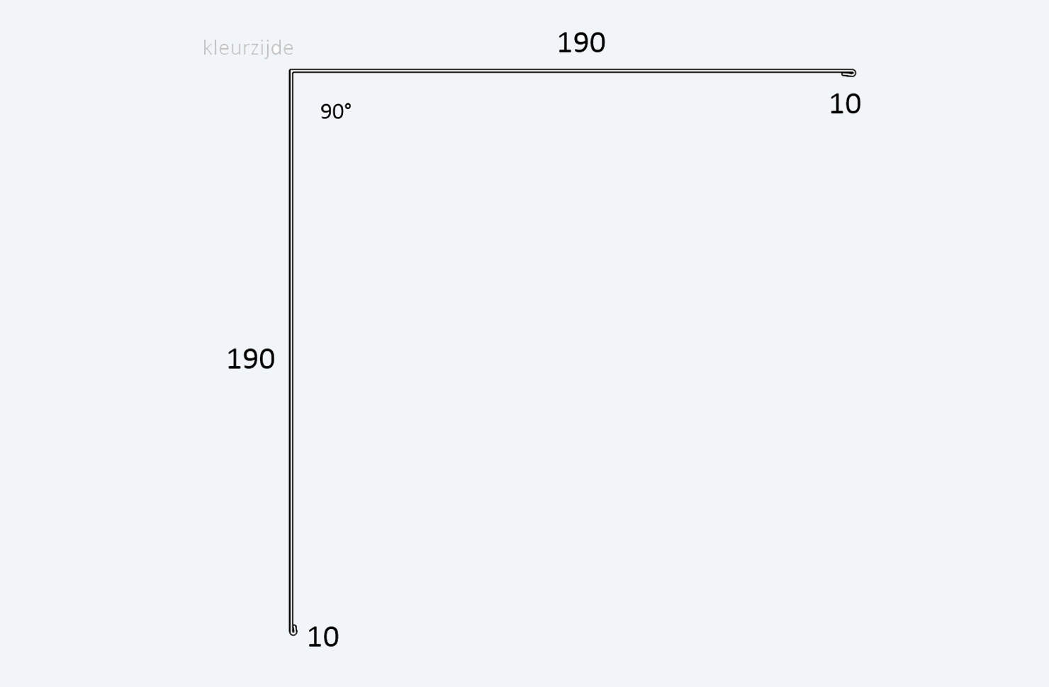 Buitenhoekstuk Hardeman Maat970