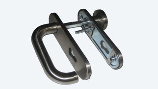 Garnituur RVS knop/kruk.