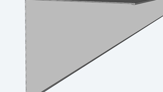 Buitenhoekstuk, op lengte gemaakt