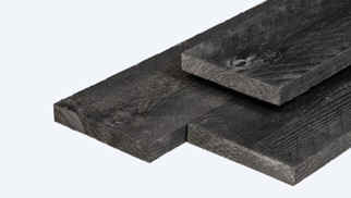 Steigerhout plank zwart 200x30