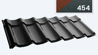 Dakpan profielplaat 24/1100, Steenrood, d=0.40mm