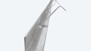 Hoekstaal met aangelaste ankers, 50x50x5, 6m gegalvaniseerd