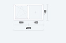 Raam20001100dk Wit HBP