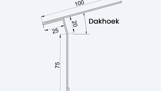 Startprofiel felsplaat standaard 100x25x20x75x10