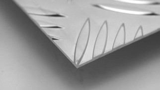 Tranenplaat aluminium, 3000x1500x3.5/5 mm