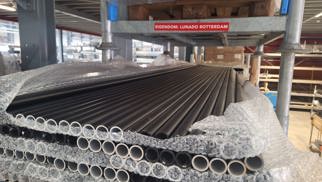80st 3m Aluminium buis zwart gecoat 26.9mm, R507