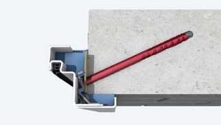 Novoferm montageset voor montage in beton