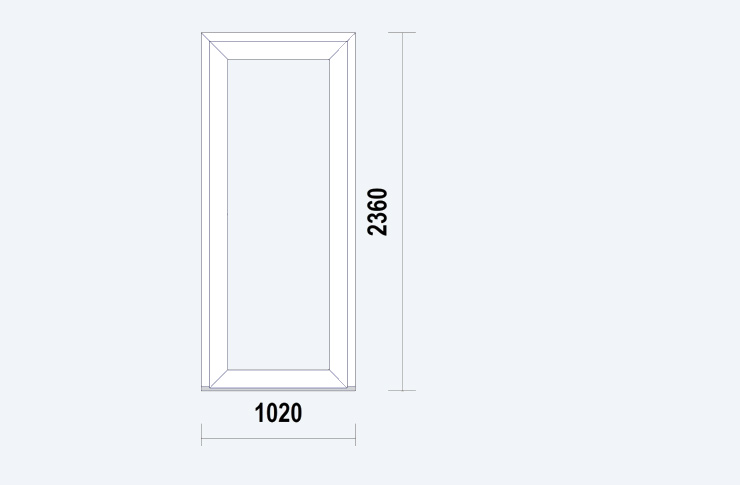 Deurenkelheelglas Wit HBP