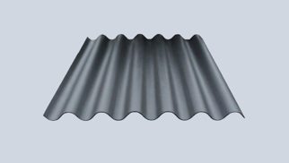 Golfplaat Humanit, blauw zwart, diverse lengtes